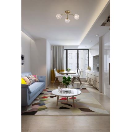 Searchlight - Aufgesetzte Deckenleuchte ASTRAL 3xG9/33W/230V goldfarben