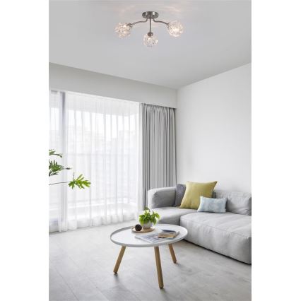 Searchlight - Aufgesetzte Deckenleuchte ASTRAL 3xG9/33W/230V mattchrom