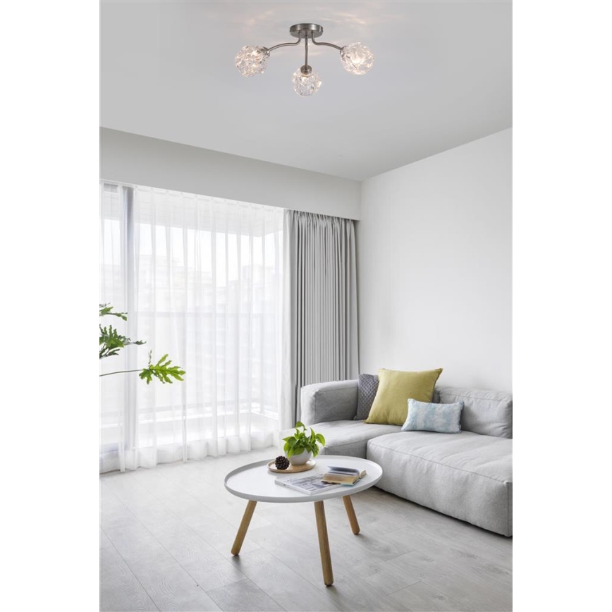 Searchlight - Aufgesetzte Deckenleuchte ASTRAL 3xG9/33W/230V mattchrom