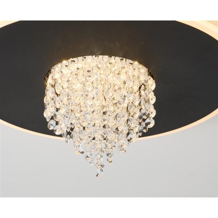 Searchlight - dimmbare LED-Deckenleuchte DELUGE LED/20W/230V Ø 31,5 cm schwarz