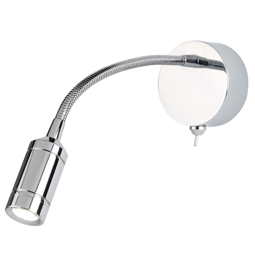 Searchlight - Flexible kleine LED-Leuchte ADJU LED/1W/230V glänzendes Chrom