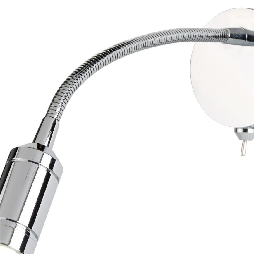 Searchlight - Flexible kleine LED-Leuchte ADJU LED/1W/230V glänzendes Chrom