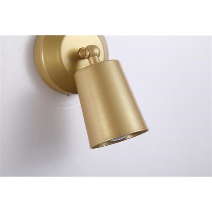 Searchlight - Dimmbare, wiederaufladbare LED-Wandleuchte CONE LED/1,5W/5V, Gold