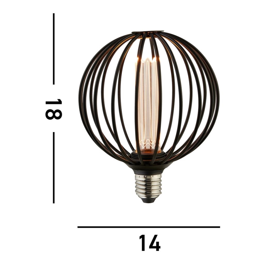 Searchlight - Dimmbare dekorative LED-Glühbirne GLOBE E27/4,5W/230V 2700K