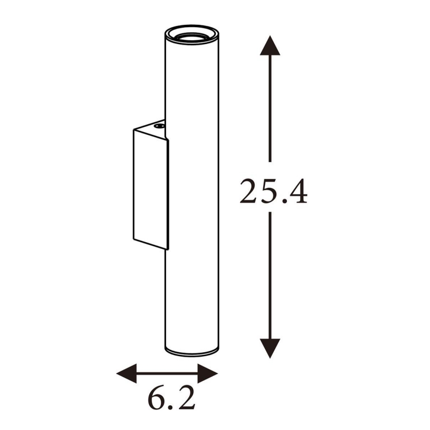 Searchlight - Wandleuchte BEACON 2xGU10/10W/230V braun