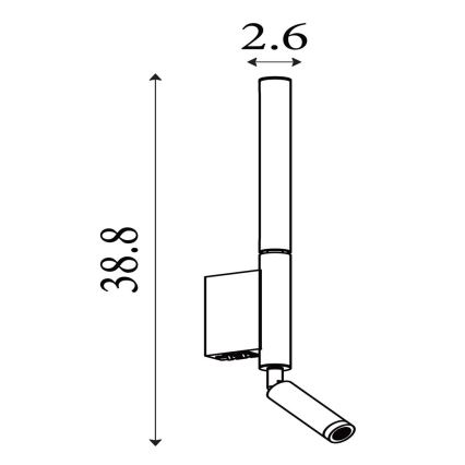 Searchlight - LED-Einbaustrahler ARCHITECT LED/7W/230V schwarz