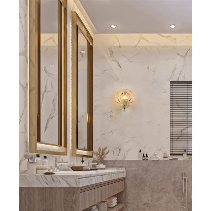 Searchlight - Wandleuchte SHELL 1xG9/7W/230V rauchfarben