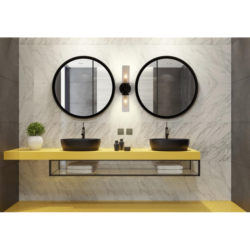 Searchlight - Wandleuchte IMPERIAL 2xG9/33W/230V schwarz