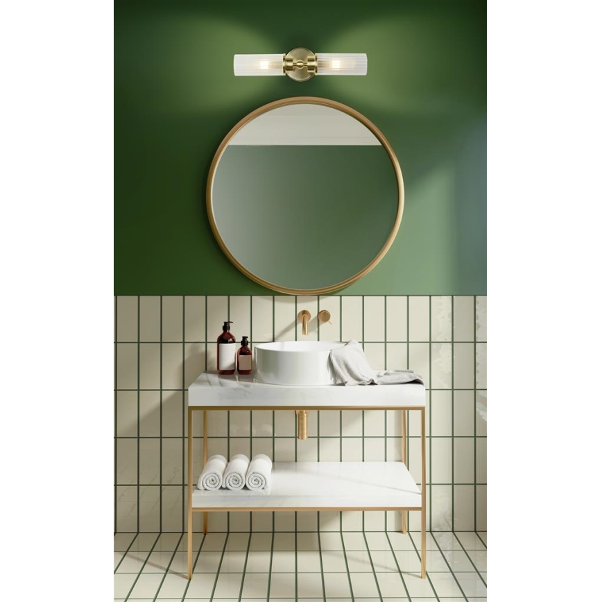 Searchlight - Wandleuchte IMPERIAL 2xG9/33W/230V Messing