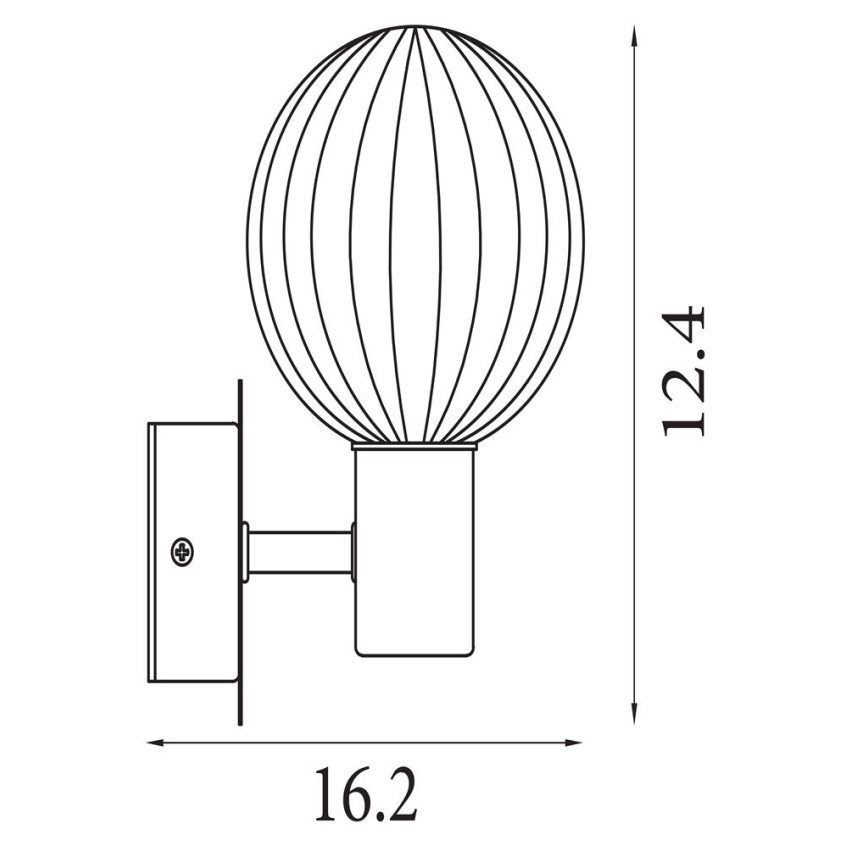 Searchlight - Wandleuchte LUMINSPHERE 1xG9/7W/230V schwarz