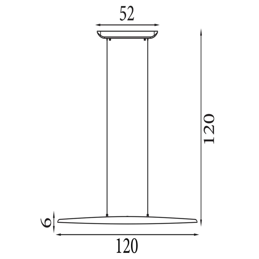 Searchlight - Dimmbare LED-Pendelleuchte mit Seilaufhängung KENZIE LED/29W/230V 2700/3000/4000K