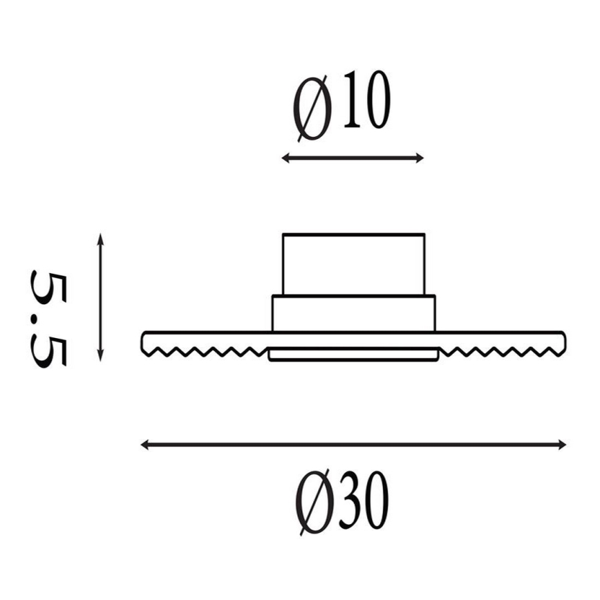 Searchlight - dimmbare LED-Wandleuchte CLEO LED/9,4W/230V schwarz