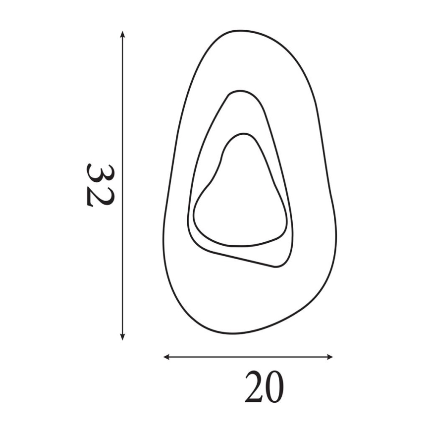 Searchlight - LED-Wandleuchte DESTINY LED/8W/230V schwarz