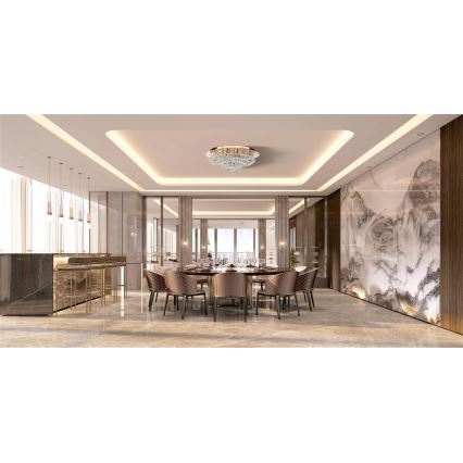 Searchlight - Deckenleuchte HANNA 8xG9/33W/230V