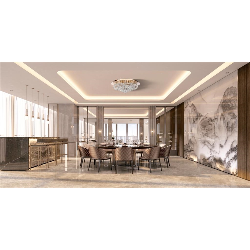 Searchlight - Deckenleuchte HANNA 8xG9/33W/230V