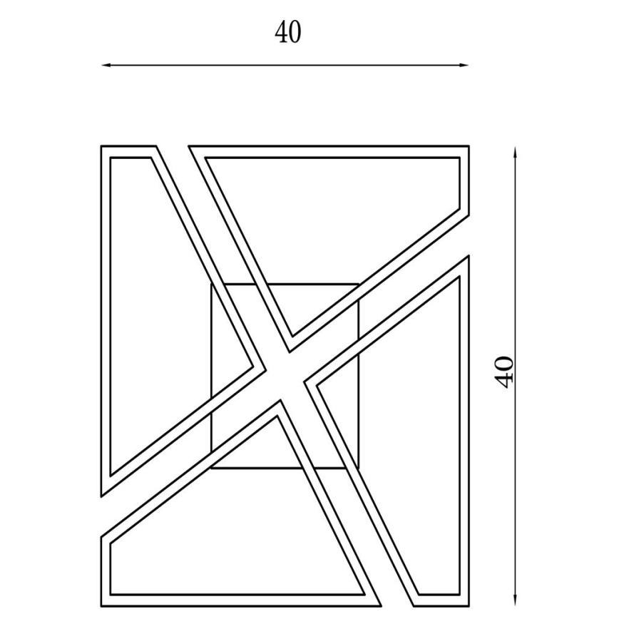 Searchlight - dimmbare LED-Deckenleuchte QUATRO LED/29W/230V 40x40 cm