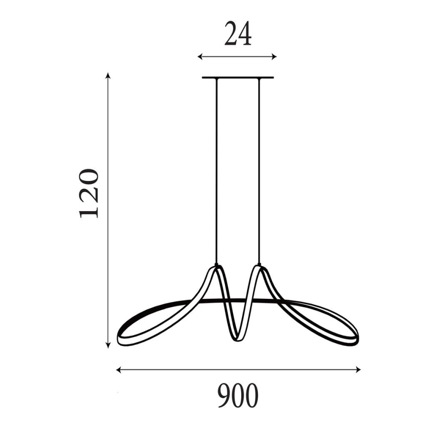 Searchlight - LED-dimmbare Pendelleuchte an Kabel MAISIE LED/41W/230V