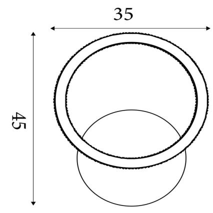 Searchlight - LED-dimmbare Deckenleuchte SPECS LED/18W/230V 3000K 35x45 cm Messing