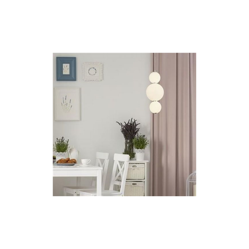 Searchlight - LED-Kronleuchter an einer Schnur SNOWBALL LED/18W/230V