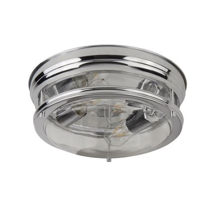 Searchlight - Deckenleuchte EDINBURGH I 2xE27/40W/230V glänzendes Chrom