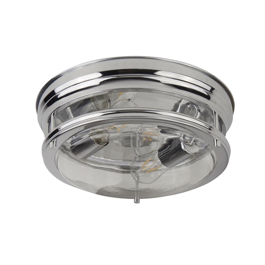 Searchlight - Deckenleuchte EDINBURGH I 2xE27/40W/230V glänzendes Chrom