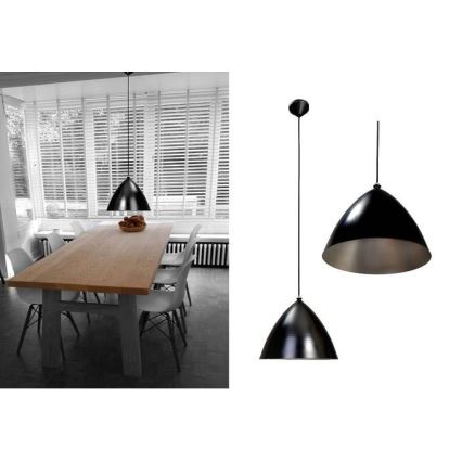 Searchlight  - Hängeleuchte 1xE27/60W/230V schwarz