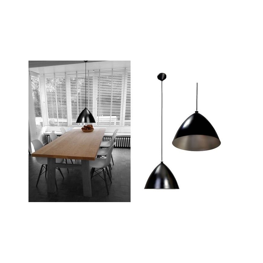 Searchlight  - Hängeleuchte 1xE27/60W/230V schwarz