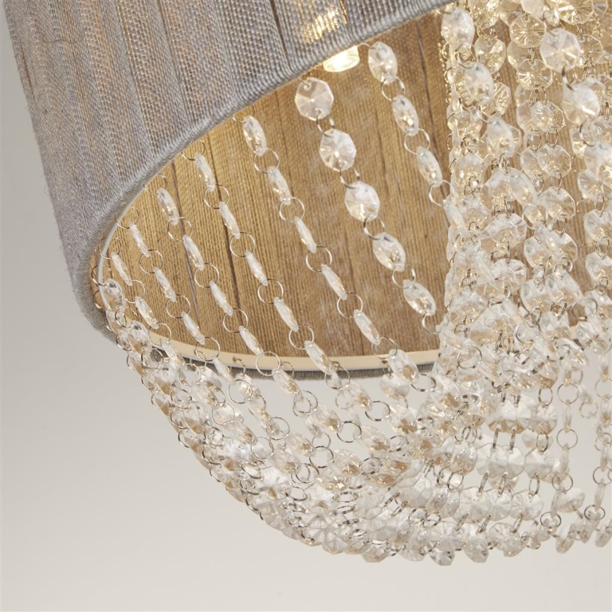 Searchlight - Deckenleuchte BELLANO 5xG9/7W/230V Ø 50 cm grau