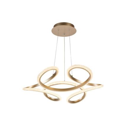 Searchlight - LED dimmbare Pendelleuchte an Kabel DOODLE LED/40W/230V Messing