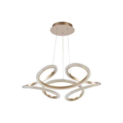 Searchlight - LED dimmbare Pendelleuchte an Kabel DOODLE LED/40W/230V Messing