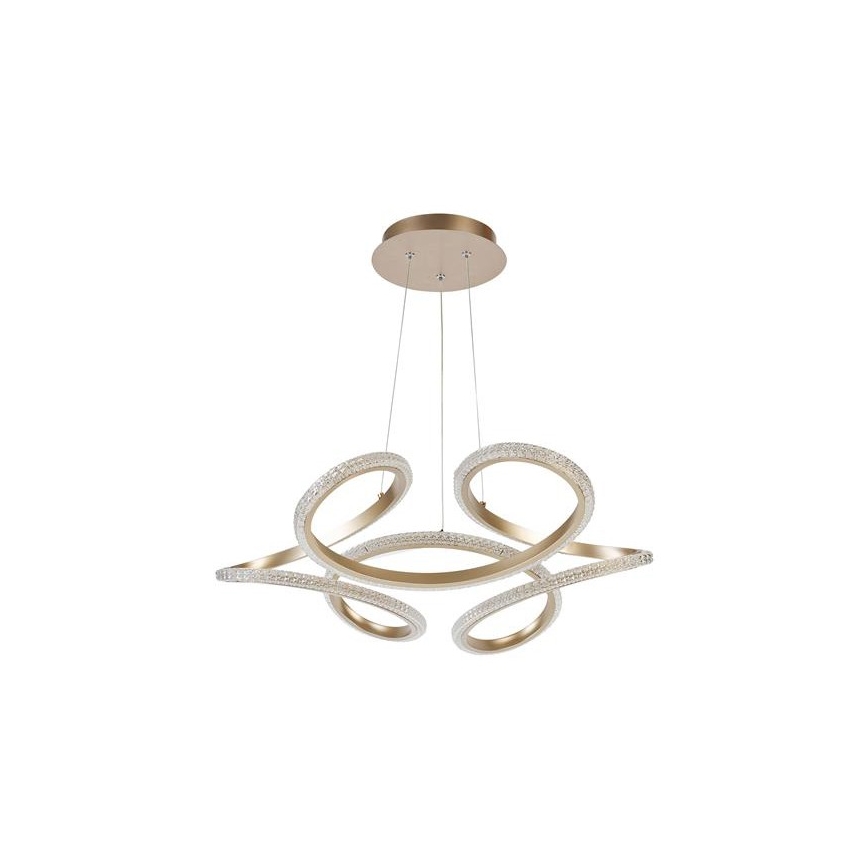 Searchlight - LED dimmbare Pendelleuchte an Kabel DOODLE LED/40W/230V Messing