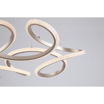 Searchlight - LED dimmbare Pendelleuchte an Kabel DOODLE LED/40W/230V Messing