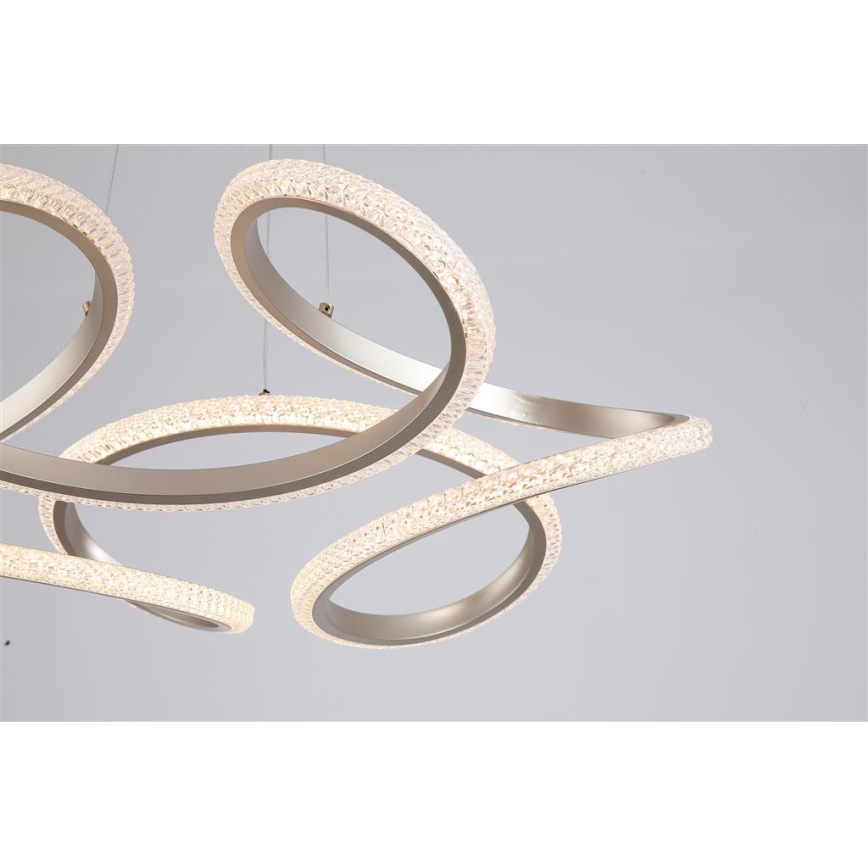 Searchlight - LED dimmbare Pendelleuchte an Kabel DOODLE LED/40W/230V Messing