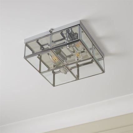 Searchlight - Deckenleuchte FLUSH 2xE14/40W/230V glänzendes Chrom
