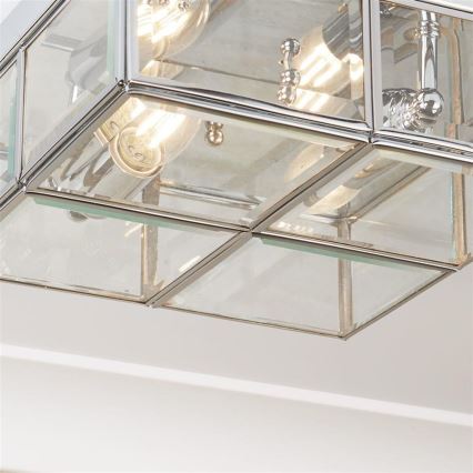 Searchlight - Deckenleuchte FLUSH 2xE14/40W/230V glänzendes Chrom