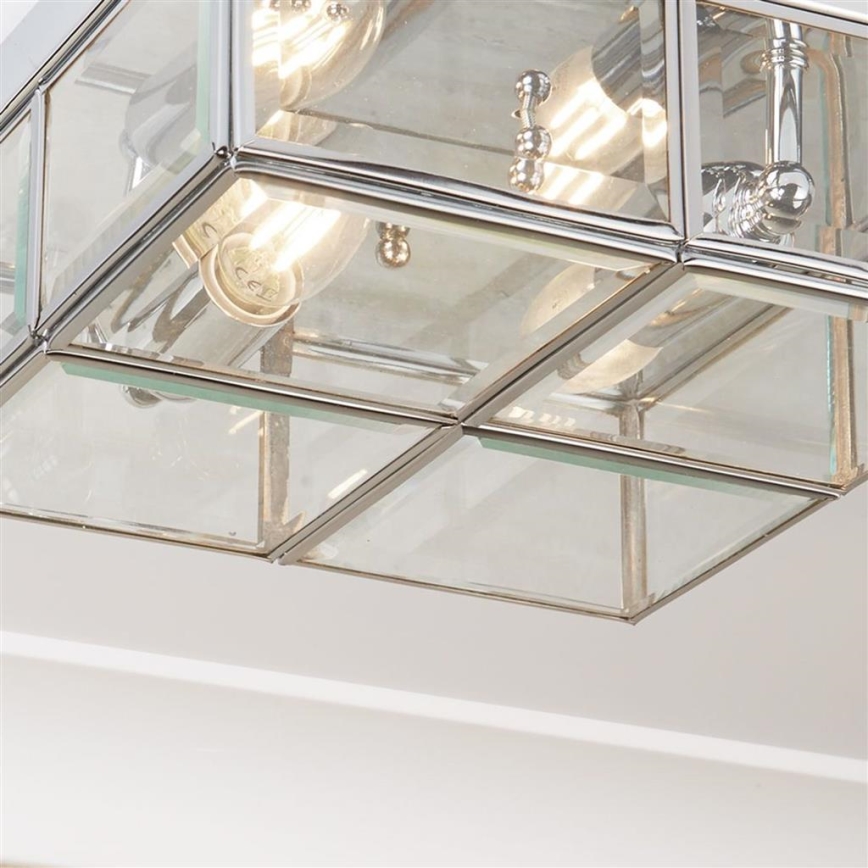 Searchlight - Deckenleuchte FLUSH 2xE14/40W/230V glänzendes Chrom