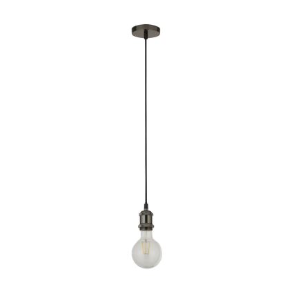 Searchlight - Pendelleuchte mit Seilaufhängung SUSPENSION 1xE27/60W/230V anthrazit