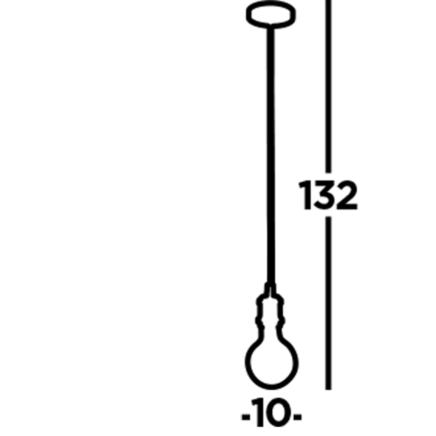 Searchlight - Pendelleuchte an Drahtseil SUSPENSION 1xE27/60W/230V schwarz