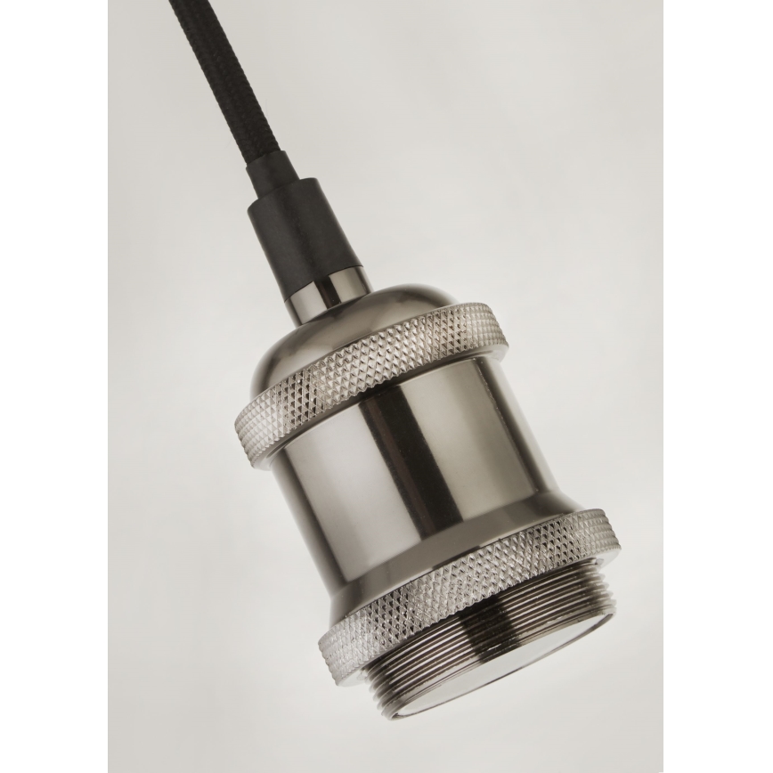 Searchlight - Pendelleuchte an Kabel SUSPENSION 1xE27/60W/230V silber