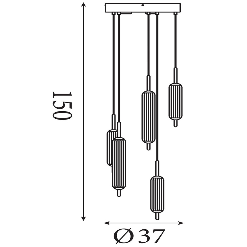 Searchlight - LED dimmbare Hängeleuchte an Kabel CATTAIL LED/24W/230V