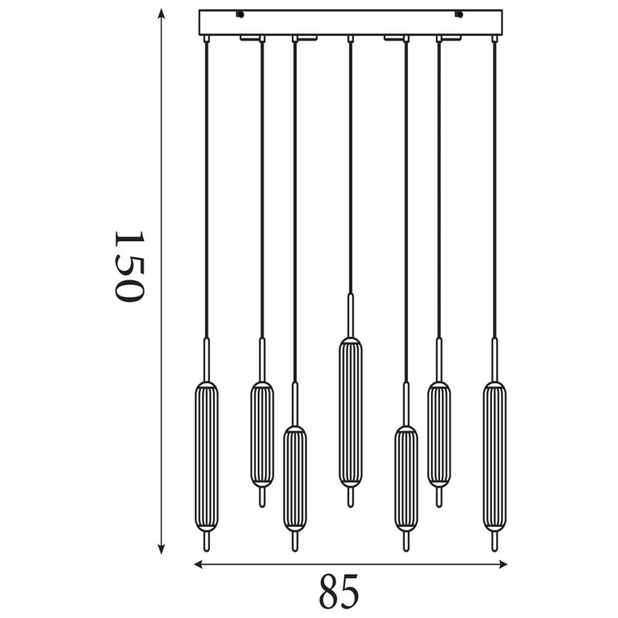 Searchlight - dimmbare LED-Hängeleuchte an Kabel CATTAIL LED/33W/230V