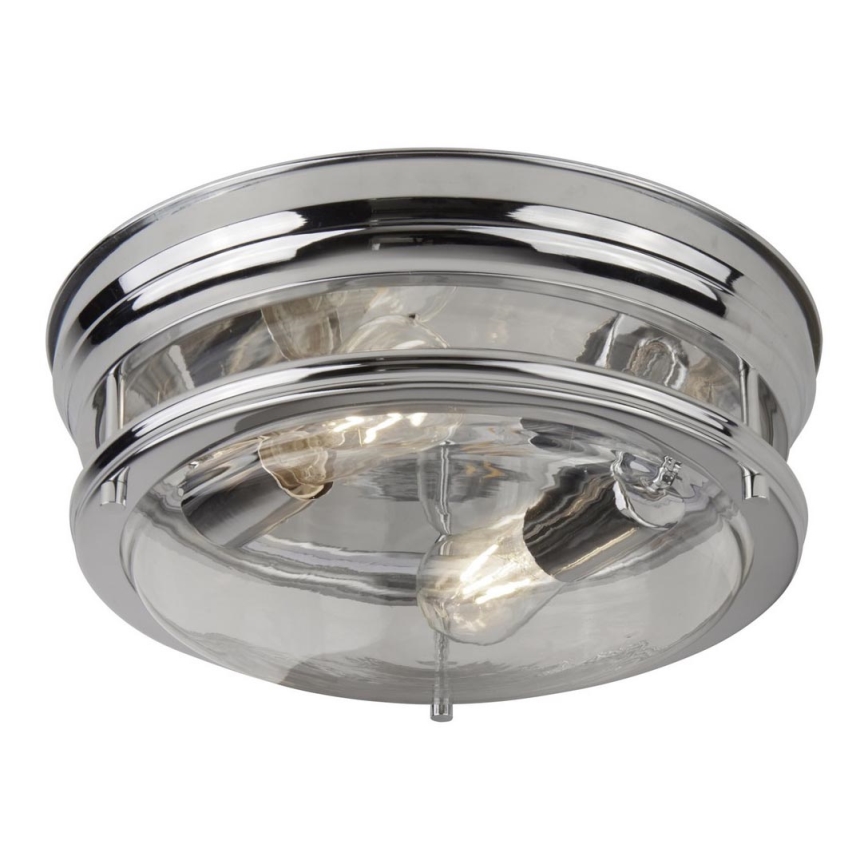 Searchlight - Deckenleuchte EDINBURGH I 2xE27/40W/230V glänzendes Chrom