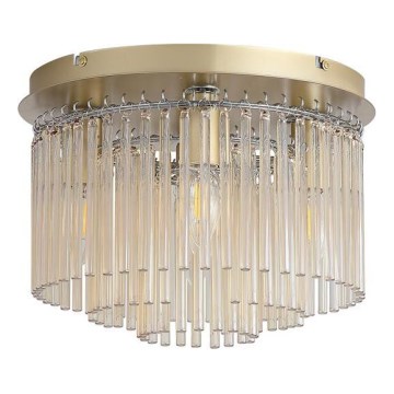 Searchlight - Deckenleuchte SWIZZLE 5xE14/60W/230V Ø 32 cm goldfarben