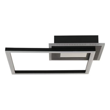 Searchlight - Dimmbare LED-Deckenleuchte QUADRATE LED/24W/230V 36x36 cm schwarz