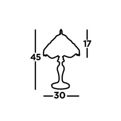 Searchlight - Tiffany Tischlampe DRAGONFLY 1xE27/60W/230V