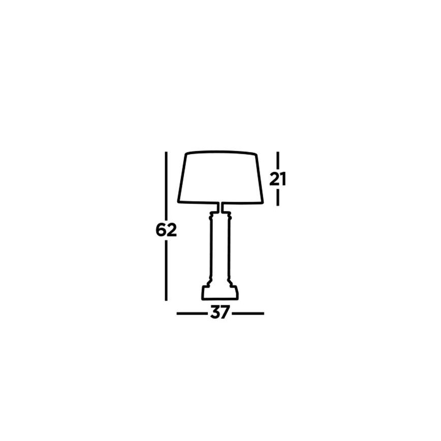 Searchlight - Tischlampe PEDESTAL 1xE27/60W/230V schwarz