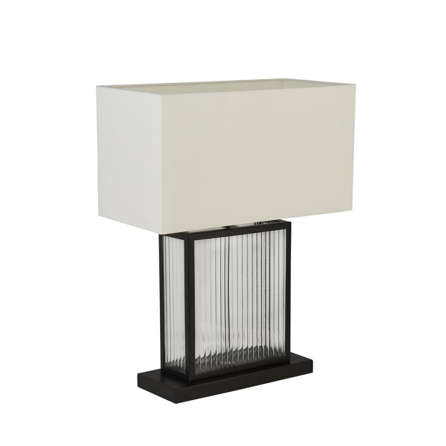 Searchlight - Tischlampe CLARENDON 1xE27/60W/230V schwarz