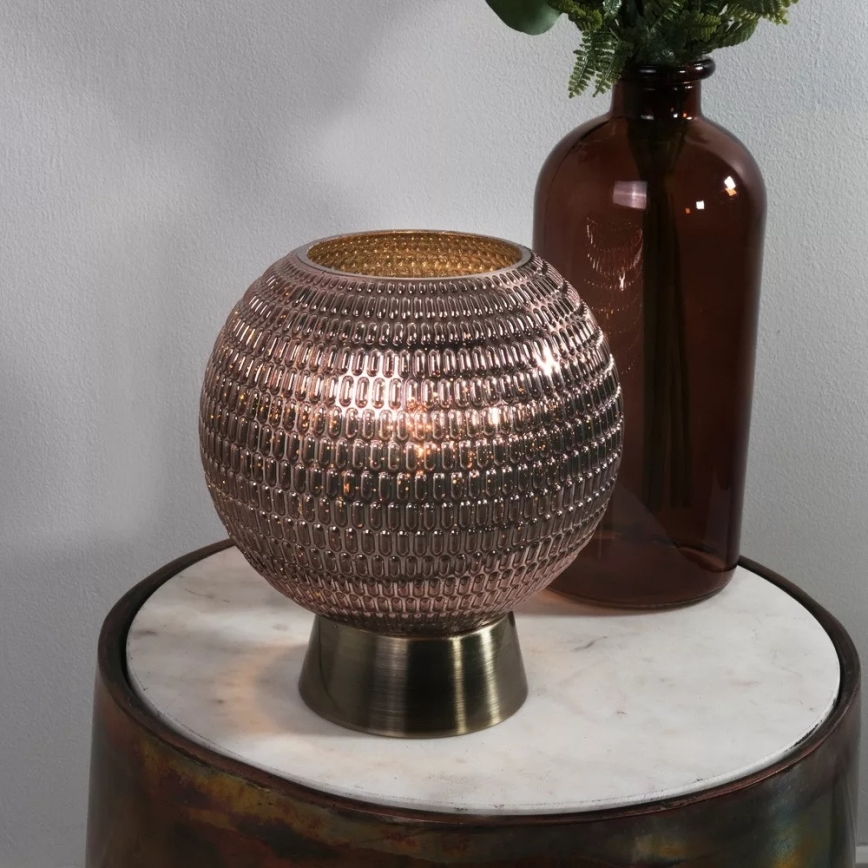 Searchlight - LED-Tischleuchte MILA LED/0,6 W/3×AAA braun