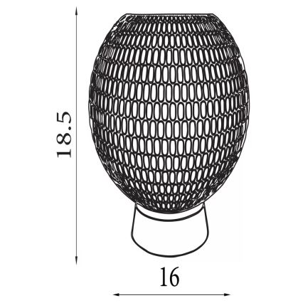 Searchlight - LED-Tischleuchte MILA LED/0,6 W/3×AAA braun