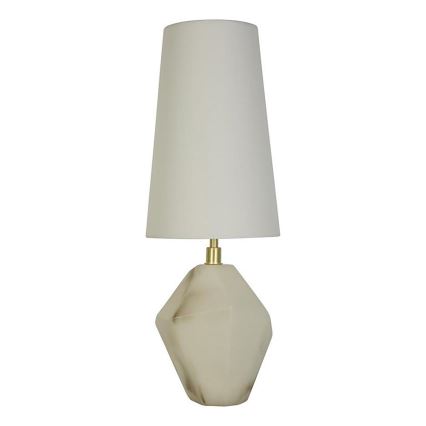 Searchlight - Tischleuchte APEX 1xE27/60W/230V weiß/grau